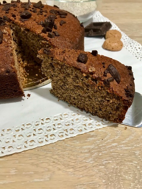 Torta grano saraceno e amaretti